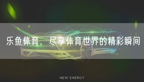乐鱼体育,尽享体育世界的精彩瞬间